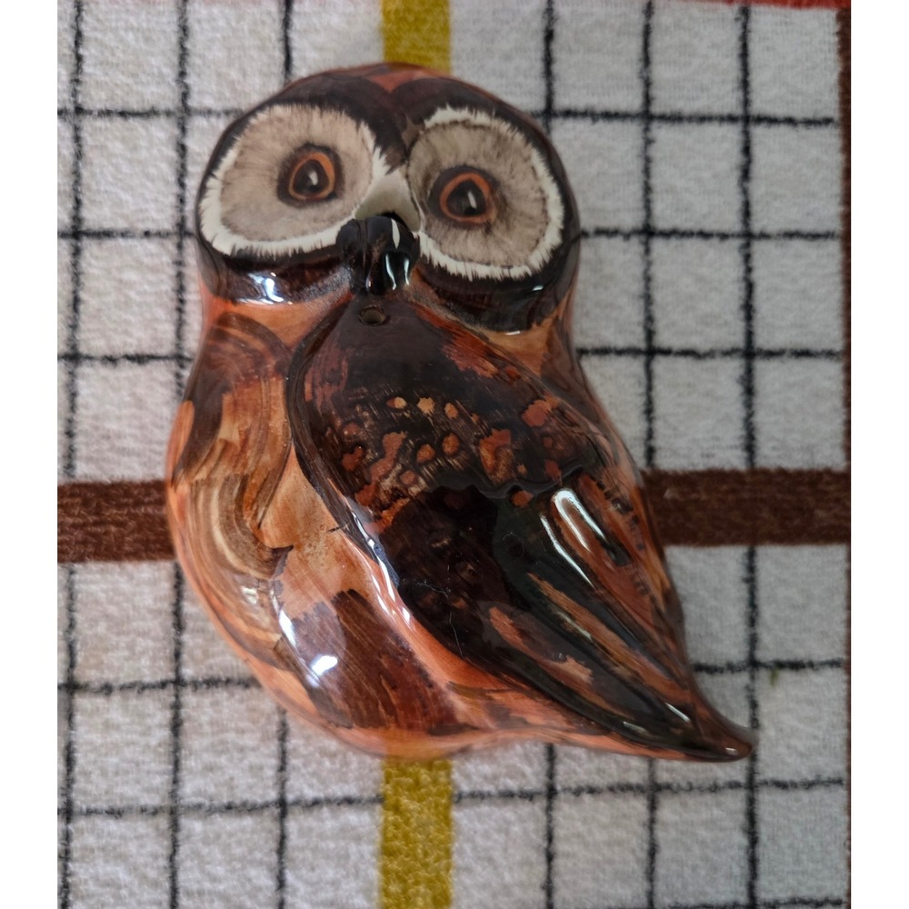 Vintage Babbacombe Pottery Owl Wall Pocket String Holder Devon England Ceramic